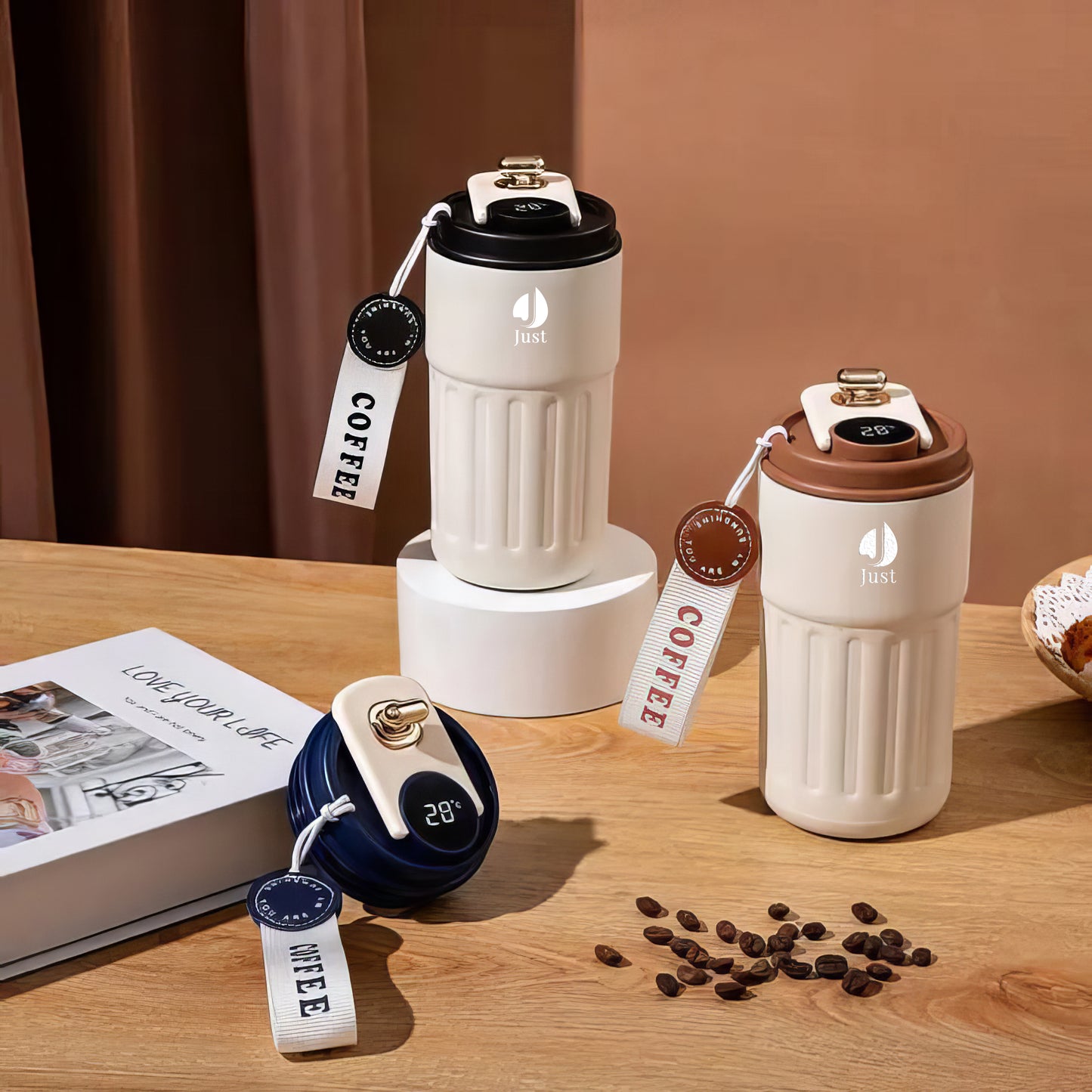 Zurich Mug with Temperature Display - Multiple Colours