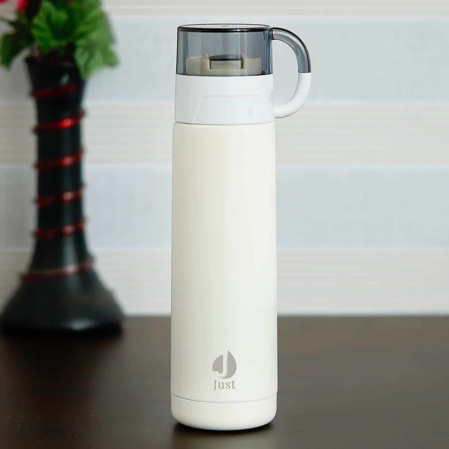 Thermosteel Cup Flask - White
