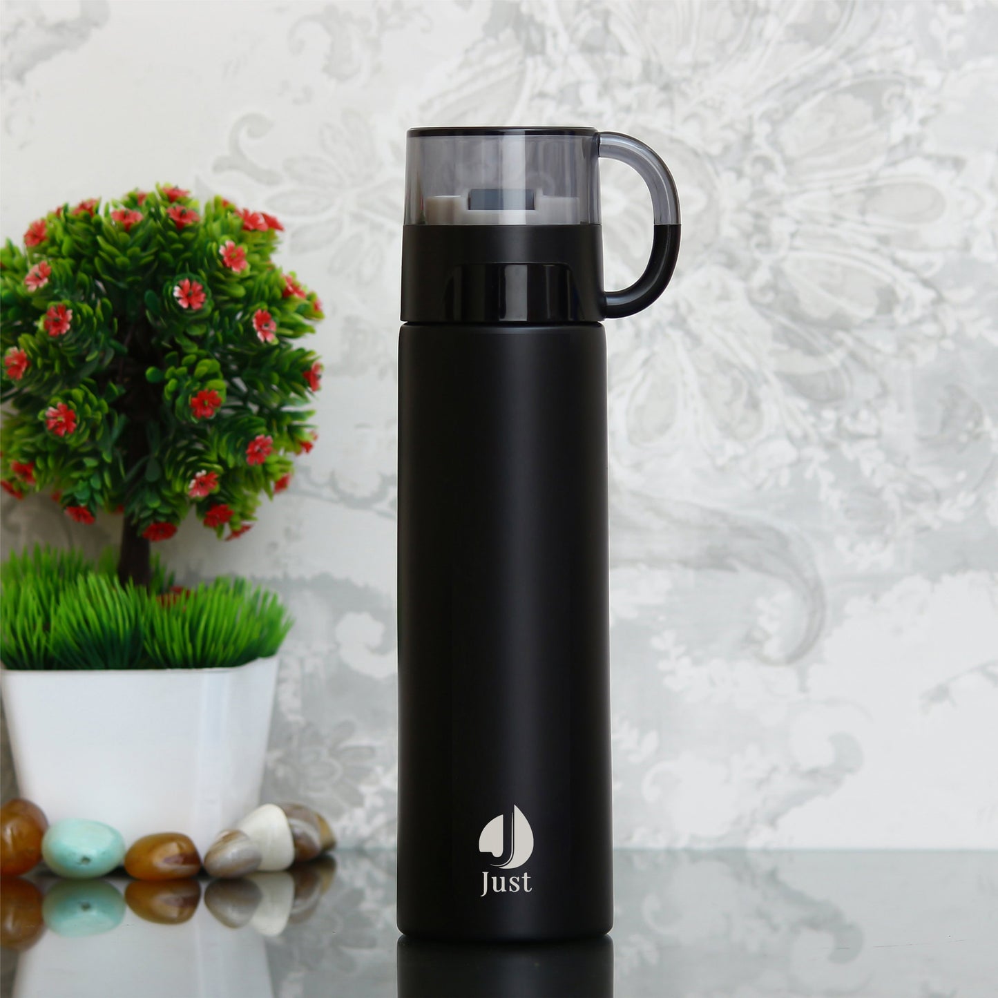 Thermosteel Cup Flask - Black