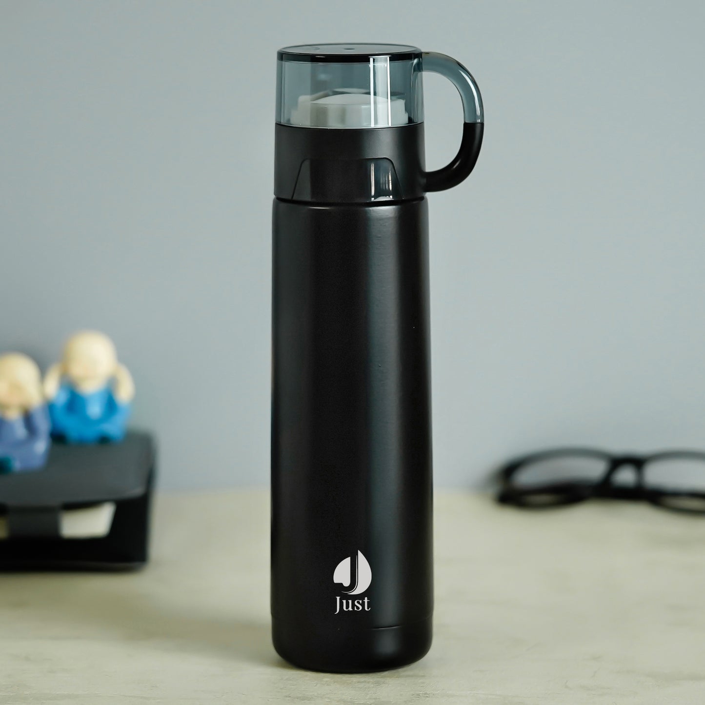 Thermosteel Cup Flask - Black