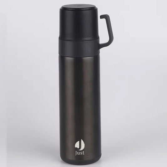 Double Cup Flask - Black